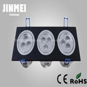9W LED Ceiling with 3 Head 3 Watt Ceiling (JM-THD1025-9W)
