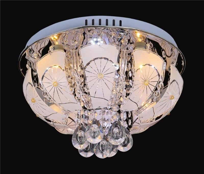 Nordic Luxury Hotel Living Room Interior Crystal Ceiling Lamp