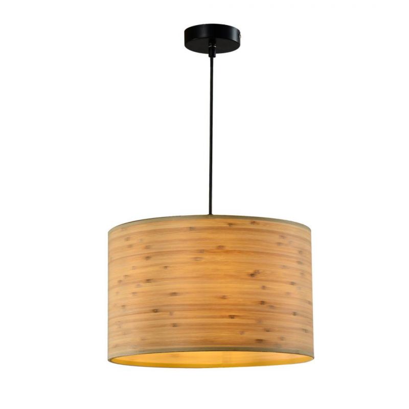 Nature Faux Wood Rice Paper Lamp Shade Floor Lamp and Table Lamp, Pendant Lamp CE