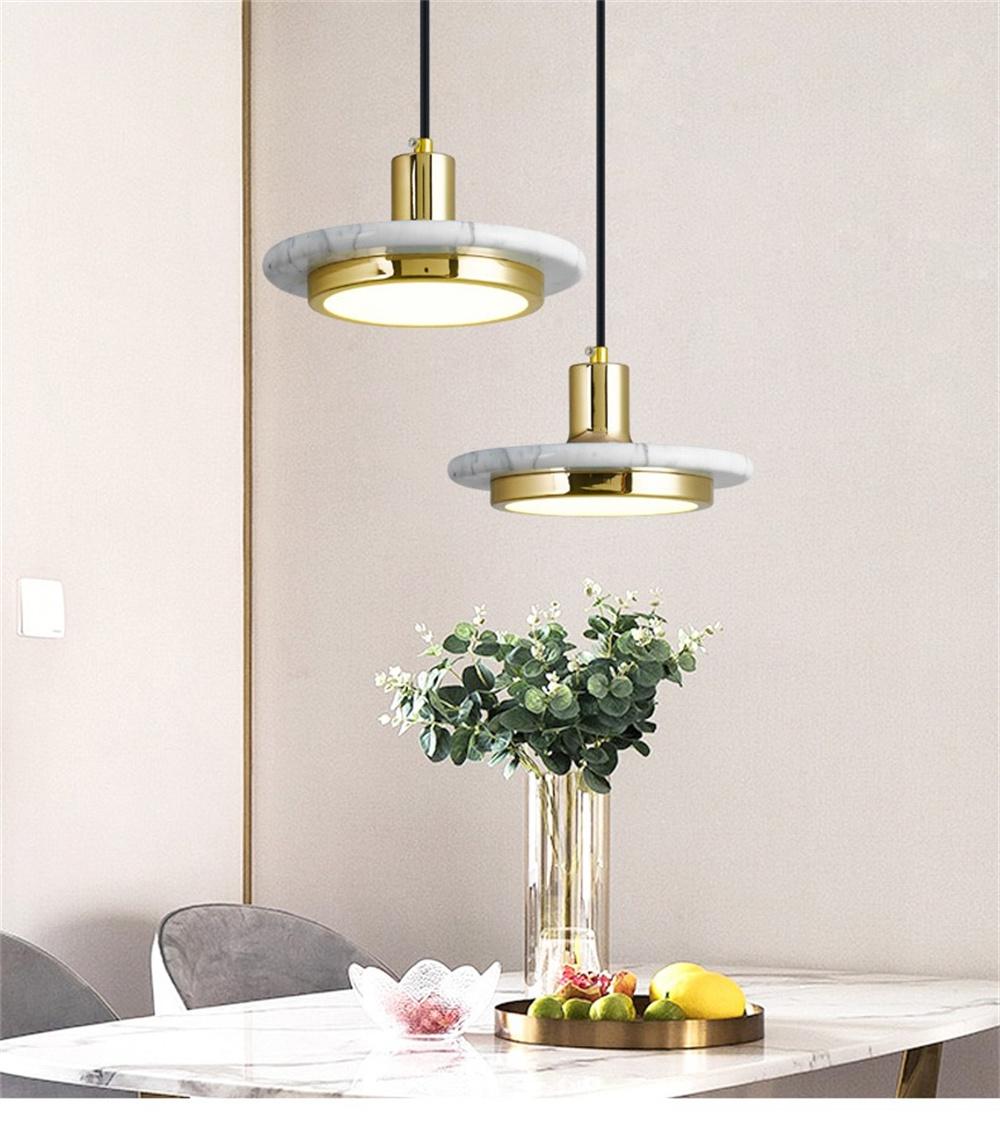 Nordic Bedroom Pendant Light Marble Creative Personality Restaurant Lamp Simple Bar Small Pendant Lamp