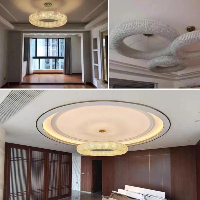 Modern/Contemporary Luxury Pendant Lamp Crystal Chandelier in Dia40"/60", Good for Hotel Project Lobby, Restaurant, Family Room and More