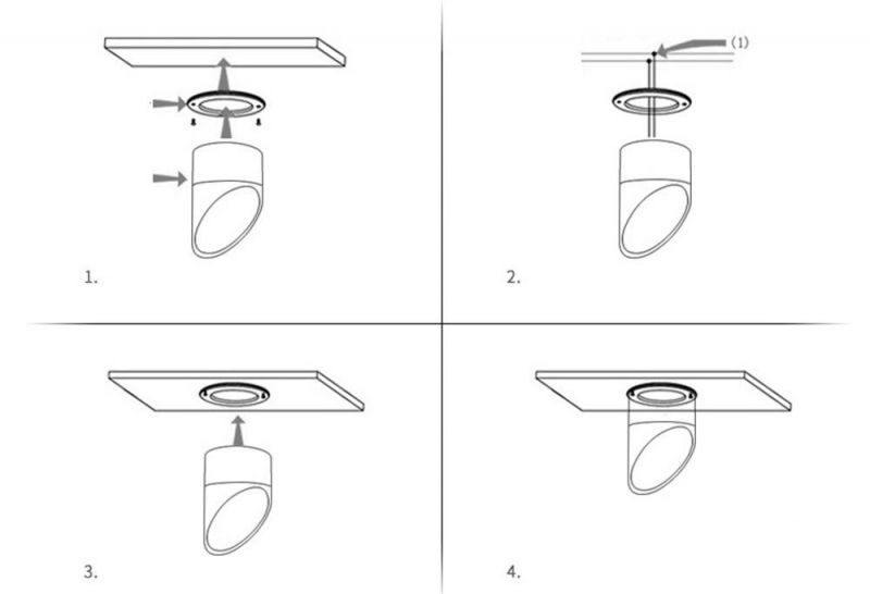 Surface Mounted Tube LED Spotlight Interior LED Lighting Modern Home Pipe Ceiling Spotlight