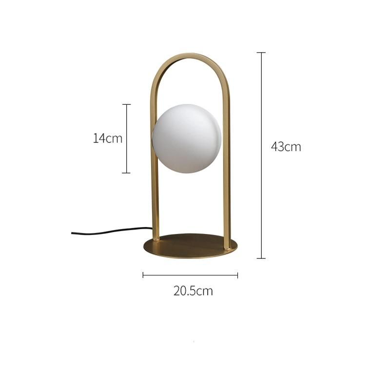 Modern Decorative Steel Bedside Table Light