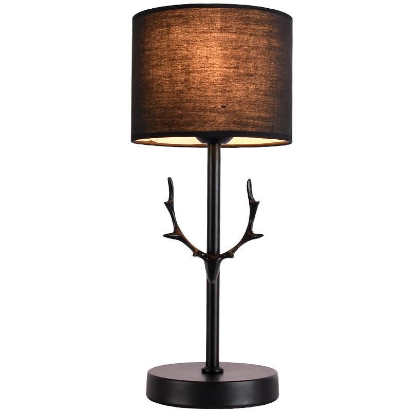 LED Antler Table Lamp Nordic Dimmable Desk Lamp Bedroom Bedside Hotel Black Study Lamp (WH-VTB-27)