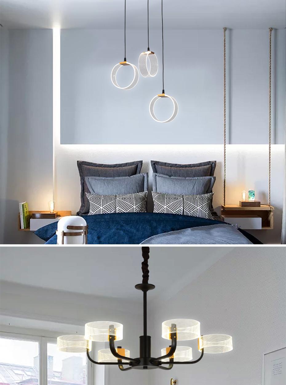 Hot Sale Modern Nordic Style LED Decoration Panel Ceiling Indoor Lamp for Bedroom