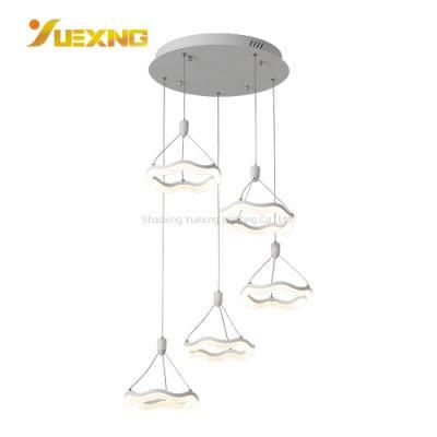 APP Control Ceiling Chandelier 5-Light Smart LED Pendant Lamp