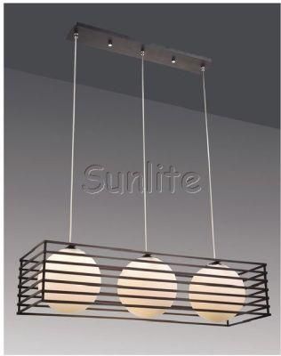 Modern Black Square Pendant Lamp (PD-1143-3BK)