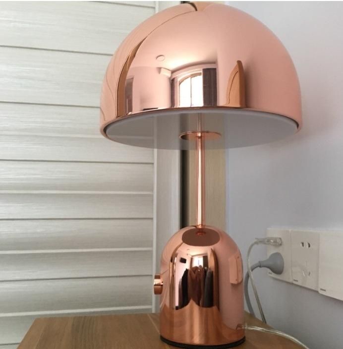 Project Metal Modern LED Copper Bell Hotel Table Lamp