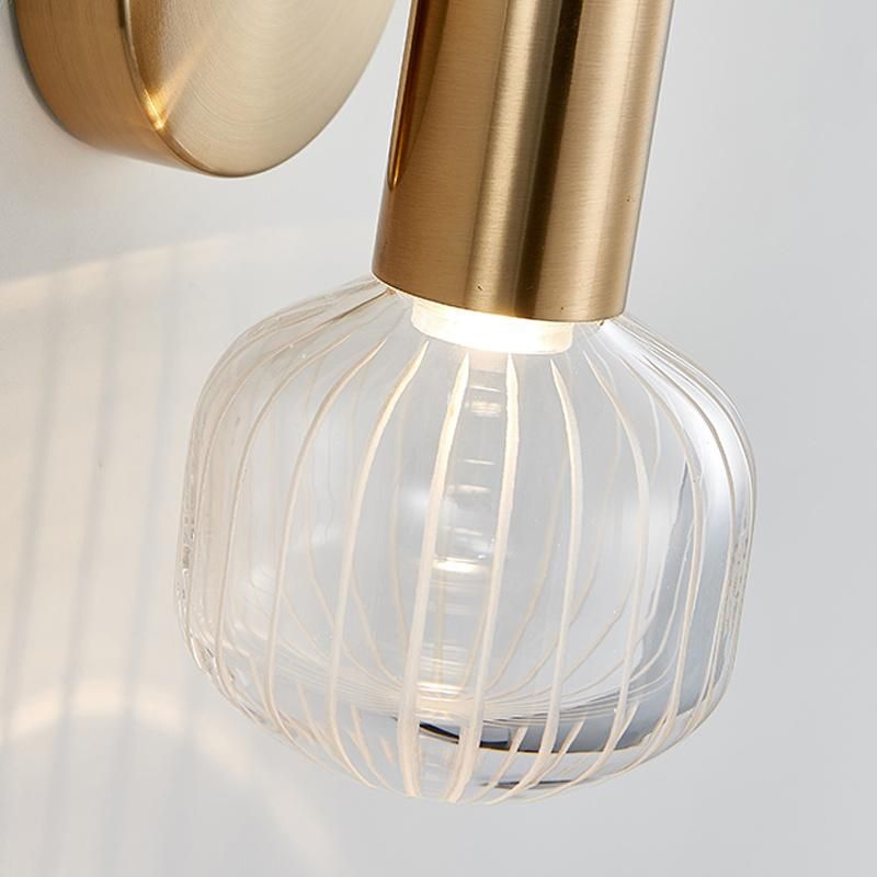 American Living Room Background Wall Glass Art Light Bedroom Bedside Corridor Wall Lamp