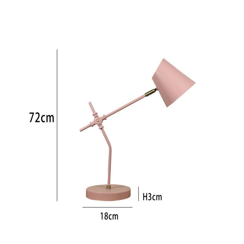 New Design Iron Hotel Bed Lamp Desk Lamp Study Metal Table Lamp