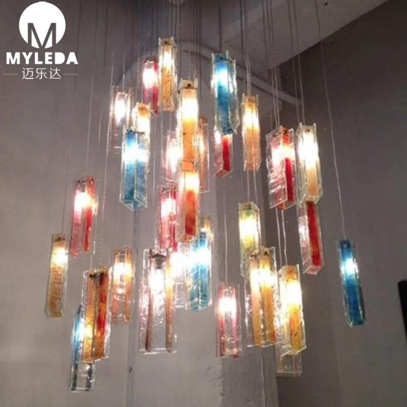 Modern Stair Duplex Decoration Handing Lamp LED Pendant Light Lighting Chandelier