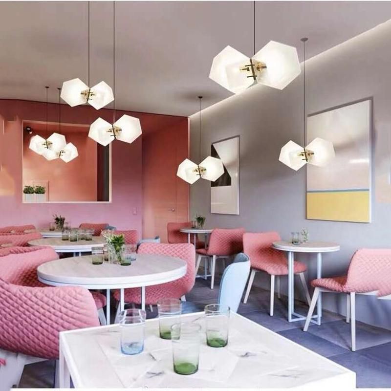Creative Splicing Design Style Chandelier Hotel Lobby Exhibition Pendant Lamp