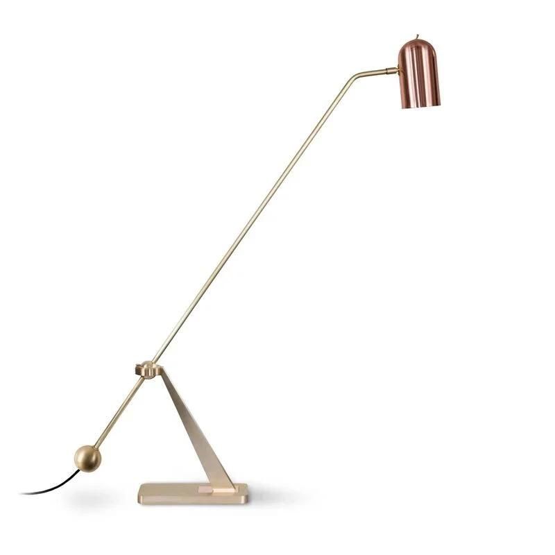 Modern Metal Brass Floor Lamp Living Room Bedroom Beside Gold Floor Lamp (WH-MFL-182)