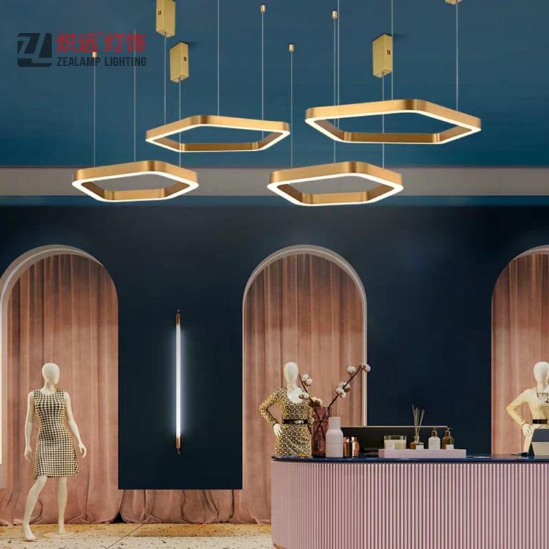 Contemporary Hotel Residences Luxury Pendant Lamp Stainless Steel Decorative Chandelier