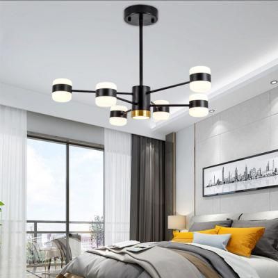 Wholesale Selling Iron Black Nordic Style Home Modern LED Chandelier Eea Luminaire Suspension Pendant Light Chandelier