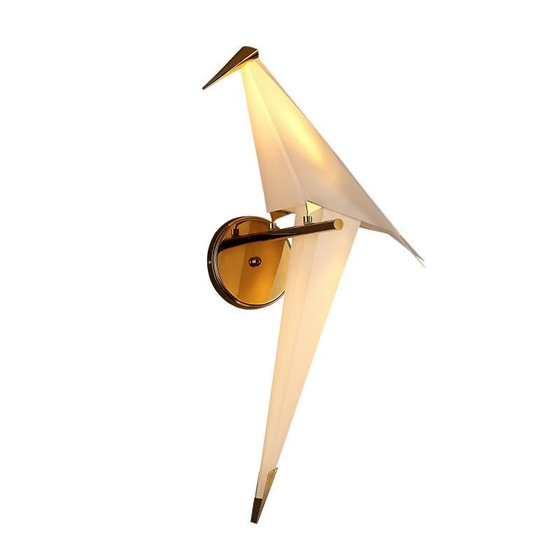 LED Bird Design Wall Lamp Bedside Lamp Creative Origami Paper Birds Wall Light (WH-OR-18)