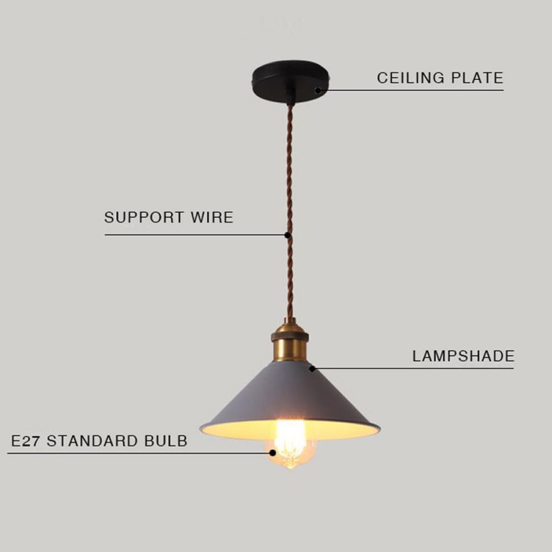 Wholesale Interior Decoration Chandelier for Living Room Bedroom Copper Iron LED Pendant Lamp