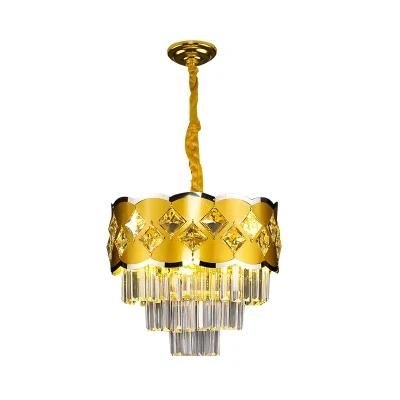 Dafangzhou Light China Crystal Chandelier Lights Manufacturers Iron Chandelier Sliver Frame Color Metal Chandelier Applied in Washroom