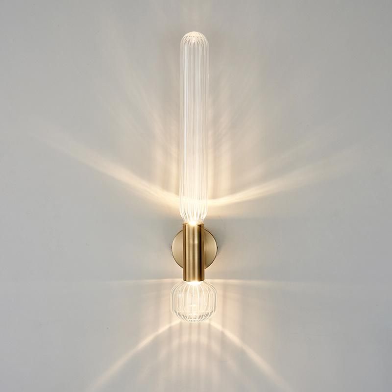 American Living Room Background Wall Glass Art Light Bedroom Bedside Corridor Wall Lamp