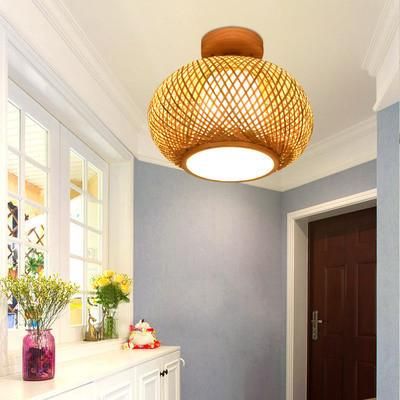 Minimalism Bamboo Shade Home Decoration Ceiling Lights Farmhouse Light (WH-WA-38)