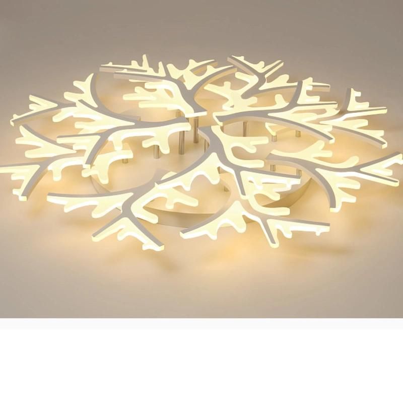 Creative Art Personality Ceiling Light White Warm Living Room Lamp LED