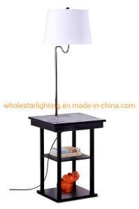 MDF Shelf Floor Lamp with 2USB Charging Ports (WHF-5316)