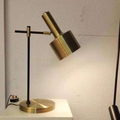 Modern Decorative Desk Table Lamp in Antique Bronze, for Hotel Bedside, Living Room, Bedroom