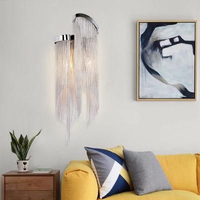 Italian Atlantis Stream Sconce Luxury Chain Light Wall Lamp E14 (WH-OR-101)