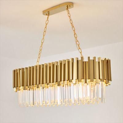 Post Modern Gold Luxury Dining Room Crystal Chandelier