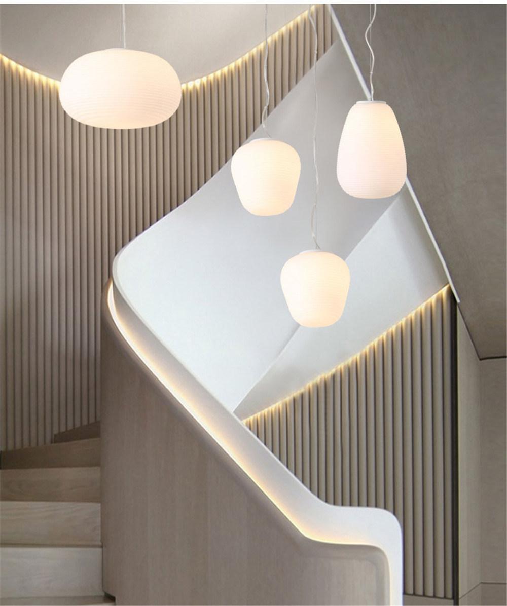 Modern Suspended Hand Blown Glass Pendant Lights