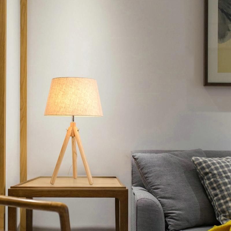 Wooden Design Vintage Style Table Lamp Desk Lamp Bedside Lamp