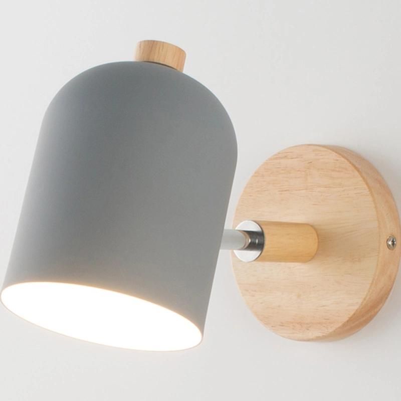 Nordic Wooden Wall Lights Living Room Bedroom Bedside Wall Lamp (WH-OR-168)