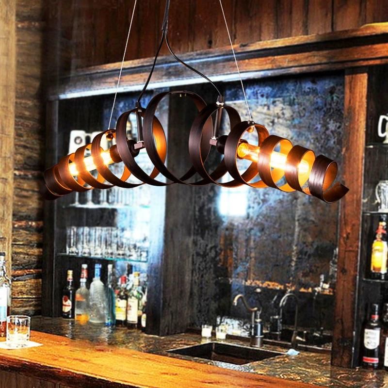Industrial American Loft Pendant Lamp Retro Iron Art Cafe Restaurant Dining Room Pendant Lamp (WH-VP-121)