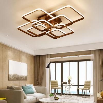 Rectangle Ceiling Lights Acrylic Lampshade Square Rings for Living Room Bedroom Home Ceiling Lamp (WH-MA-69)