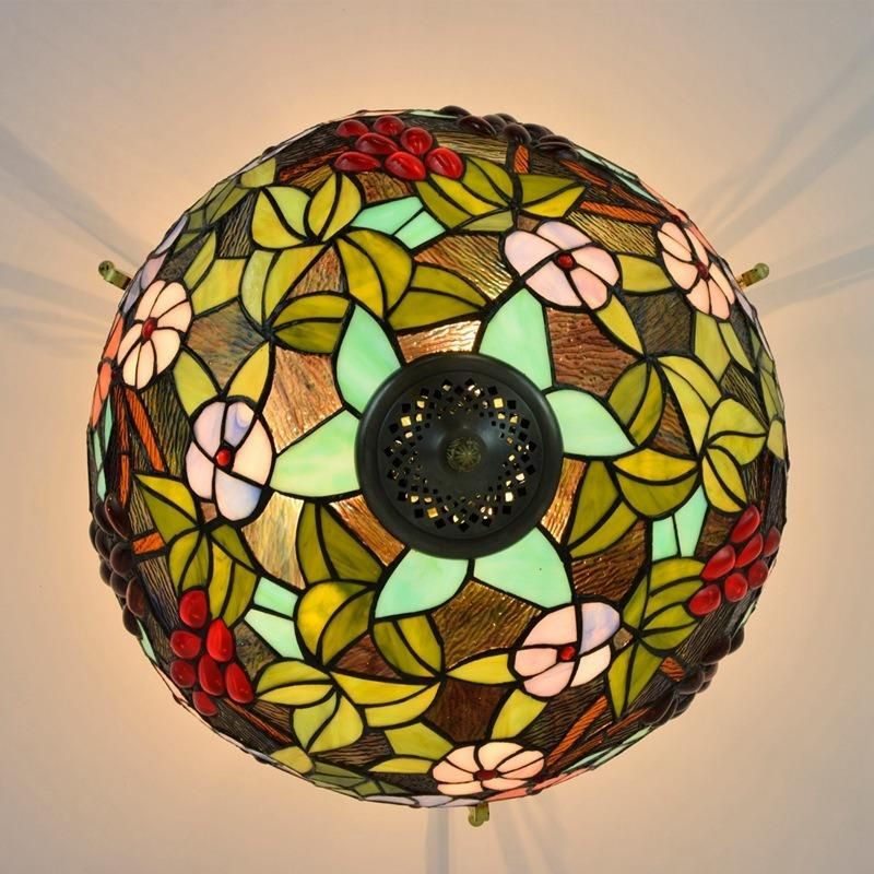 Turkish Colorful Glass Pendent Light Fixtures Kitchen Basket Empire Chandelier (WH-TA-35)