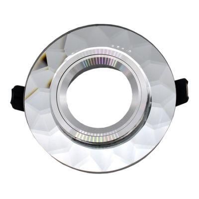 Round Fixed Crystal Lighting Fixture GU10 MR16 Downlight Fitting (LT2124)