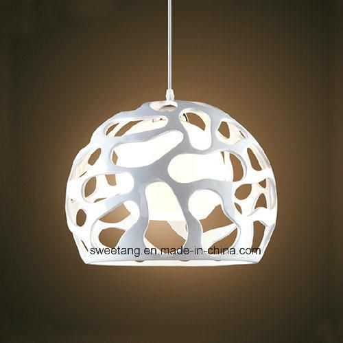 Modern White Poly Pendant Light Fitting Indoor Lighting Home Lamp for Restaurant Decoration