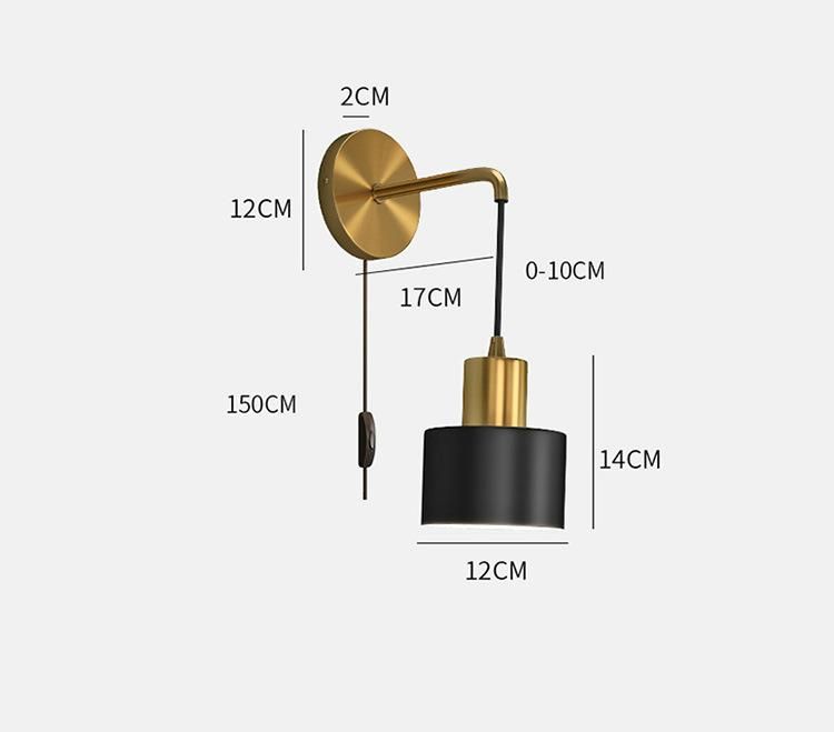 Bedside Metal Wall Lamp