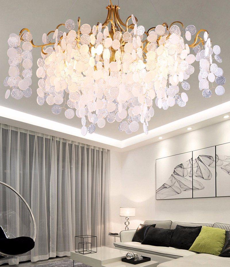 American Hotel Tree Branch Copper Crystal Chandeliers Lighting