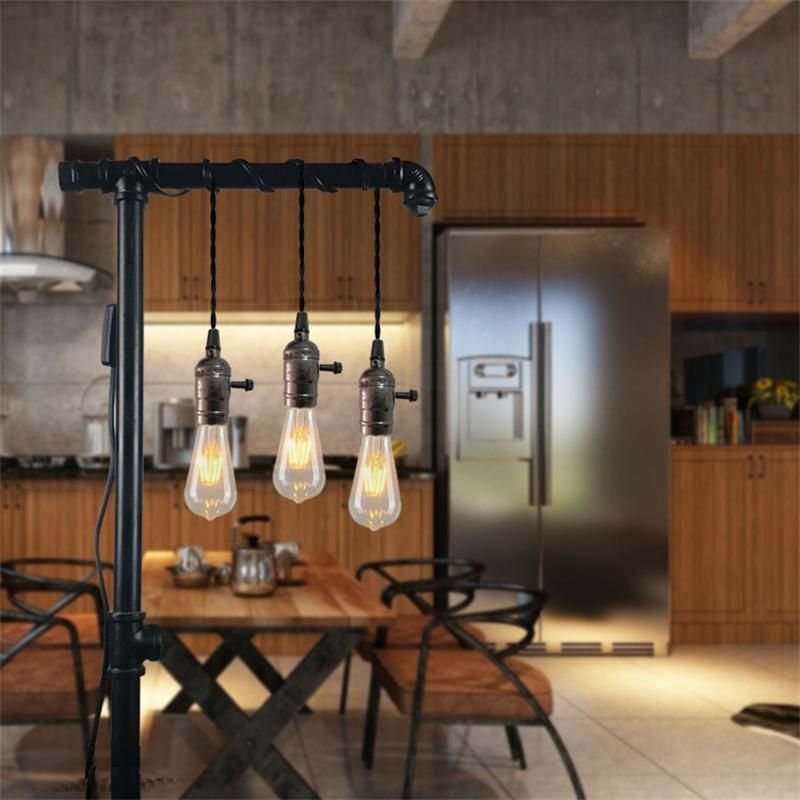 Nordic Wrought Iron Modern Style Pendant Light Bedroom Decoration Retro Lamp Chandelier