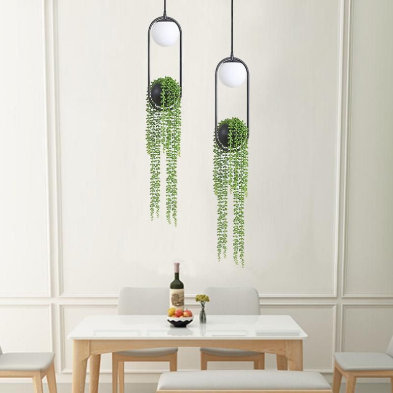 Creative Plant LED Pendant Lights Modern Indoor Lighting Grass Hanging Lamps (WH-GP-69)