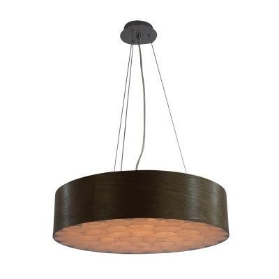 Modern Style Indoor Decor Luxury Wooden Ceiling Light Kitchen Dining Room Veneer Pendant Lamp