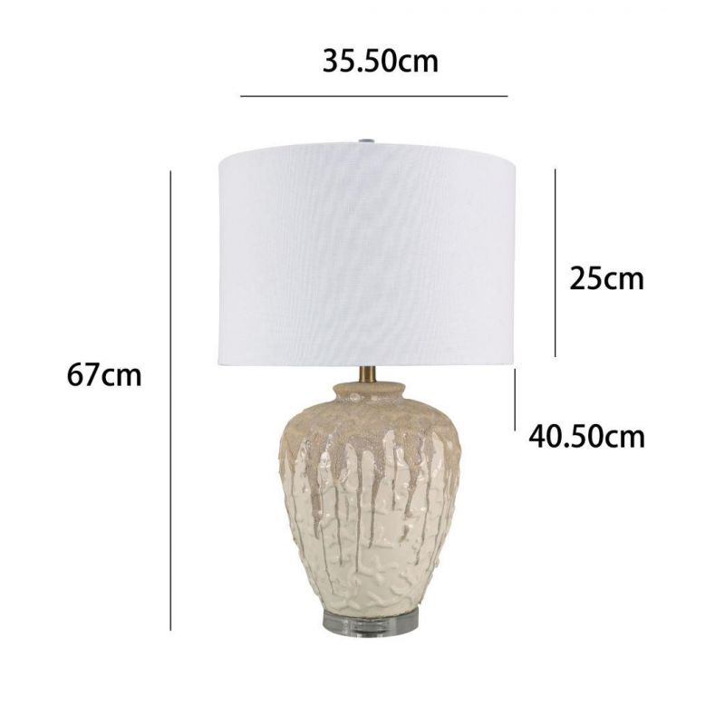 Hotel LED Cordless Modern Bed Side Decoration Luxury Ceramic Table Lamp