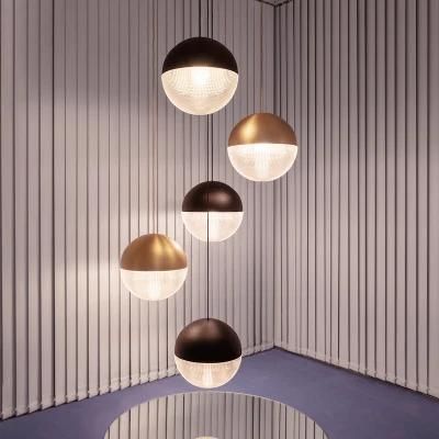 Modern Pendant Lights LED Glass Ball Bedroom Bedside Nordic Hanging Lighting (WH-GP-47)