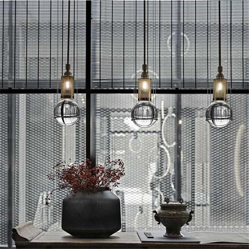 Modern Hanging Beautiful Globe Blown Glass Pendant Lights