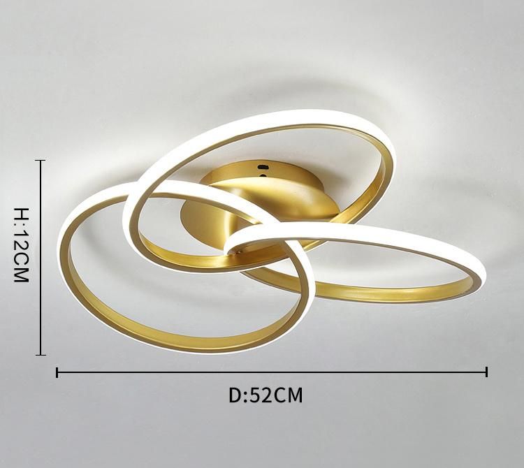 Modern Round Simple Rotating LED Ceiling Light