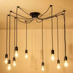 American Country Spider 9 Heads Pendant Light for Lobby, Bedroom