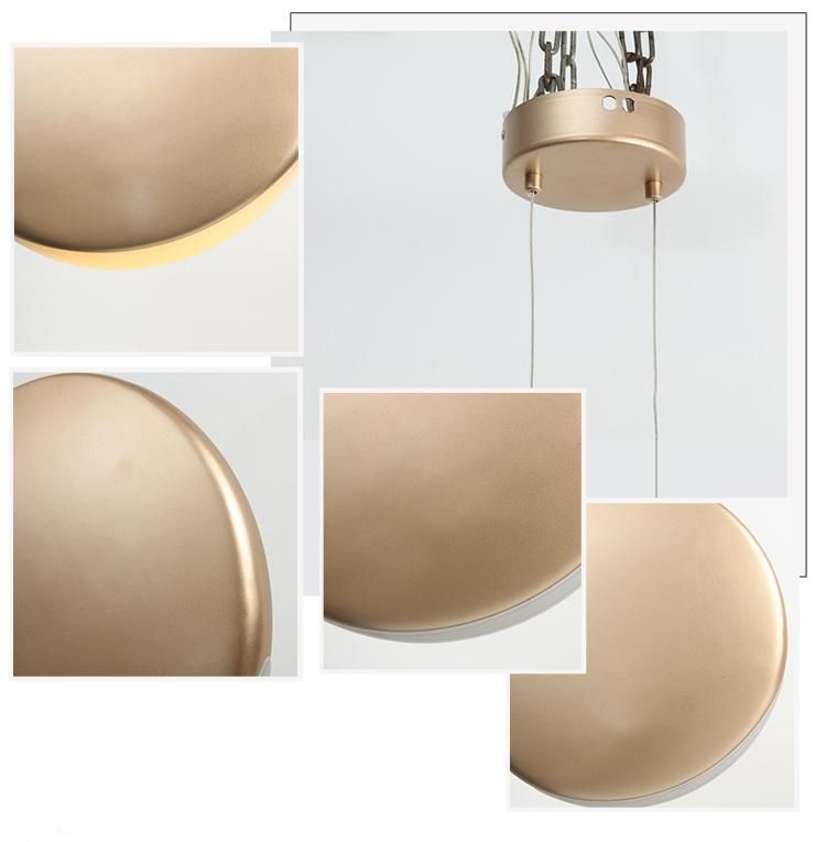 Multi Size Color Round Dish Fiberglass Hanging Chandelier Lighting