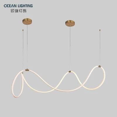 Kitchen Modern Simple Wave 80W Pendant Light Chandelier