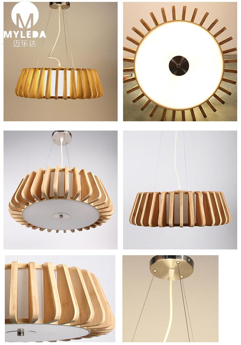 Handmade Bamboo Lampshade Pendant Chandelier Light for Home Restaurant Bar